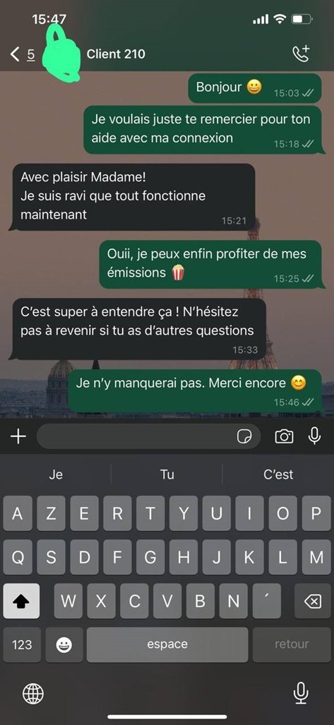 Avis abonnement Smart IPTV satisfait